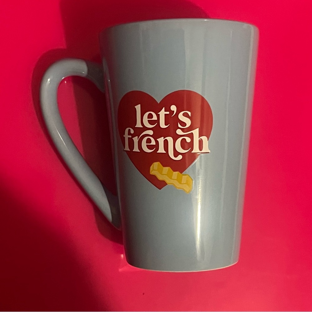 Valentine's Day Mug Cup French Fry “Let’s French" - Picture 2 of 7